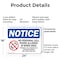 Signmission Cell Phone Use In Designated Area Only, 24 in W x Rectangle, Plastic OS-2PACK-NS-P-1824-L-15316 - alternate 3